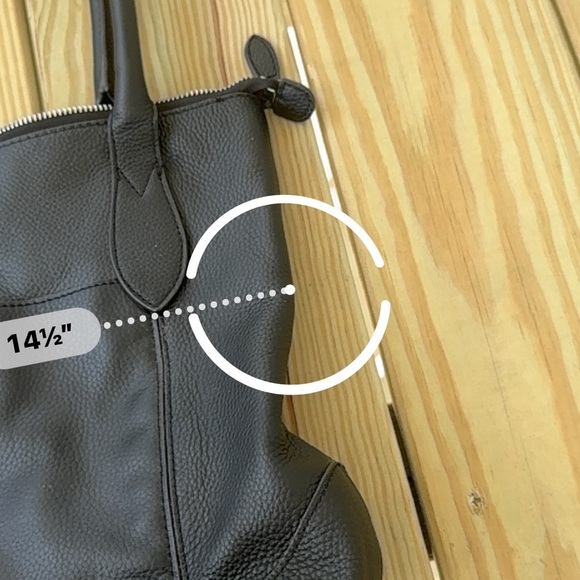 Vintage Lodis Black Leather Tote Bag - Picture 8 of 10